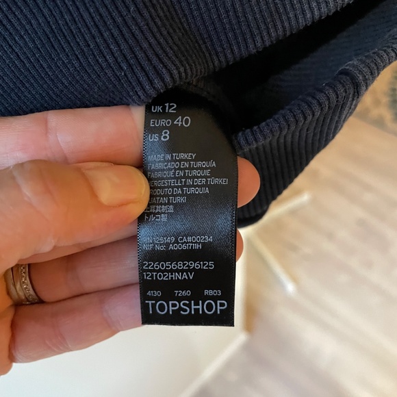 topshop navy blue sweater - Picture 6 of 6